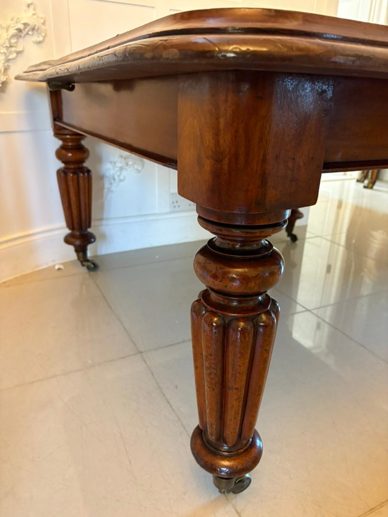 Antique Victorian Quality Mahogany 10/12 Seater Extending Dining Table - Image 15